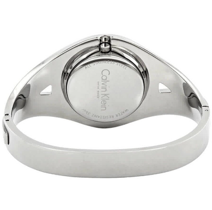 CALVIN KLEIN Sinnliche Silber Zifferblatt Medium Armreif Damen Uhr
