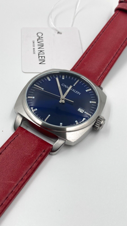 CALVIN KLEIN Fraternity Quartz Watch with Blue Dial for Men K9N111ZN