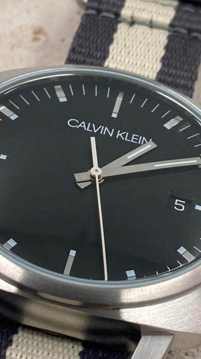 CALVIN KLEIN Fraternity Quarz Uhr Herren Schwarz Zifferblatt