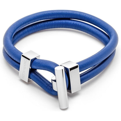 CALVIN KLEIN ANCHOR HERREN EDELSTAHL LEDER ARMBAND BLAU - L