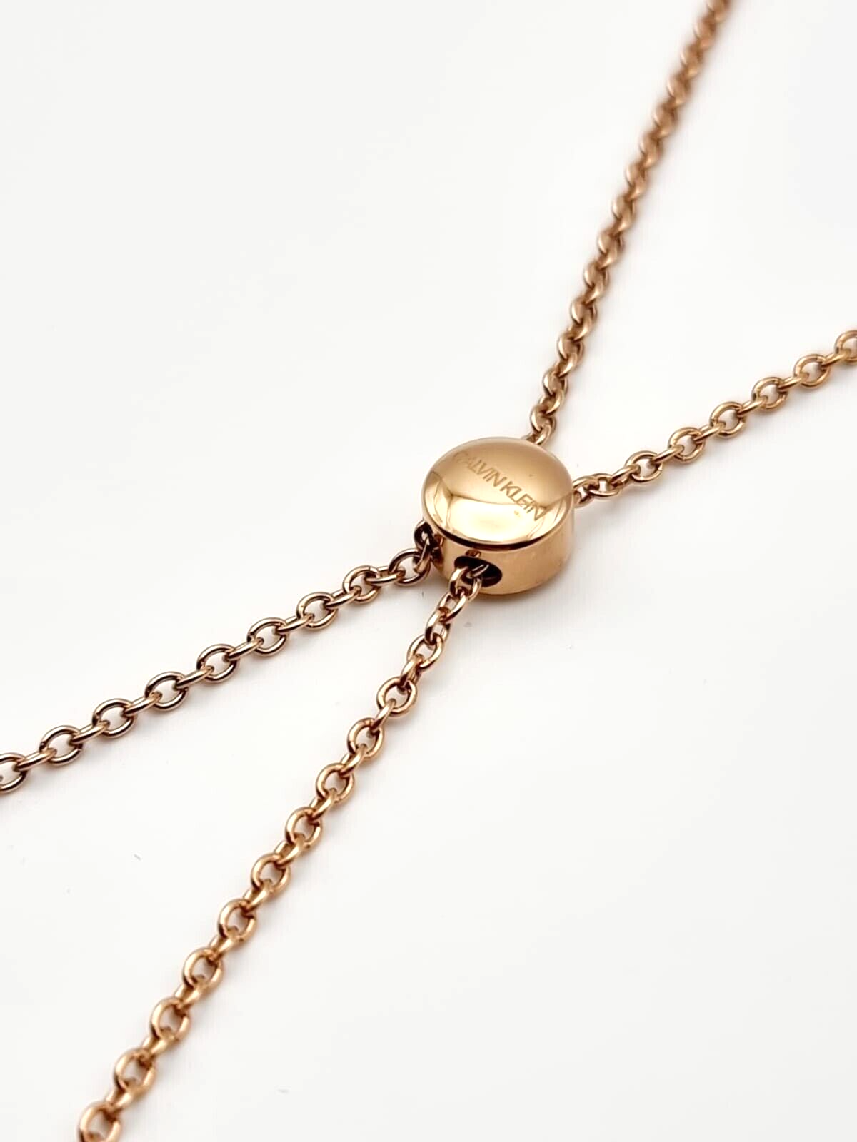 CALVIN KLEIN GROOVY KJ8QPJ100100 CHOKER NECKLACE - ROSE GOLD