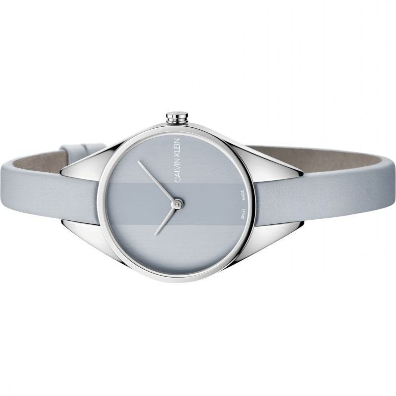 CALVIN KLEIN Rebel Damenarmbanduhr mit hellgrauem Zifferblatt