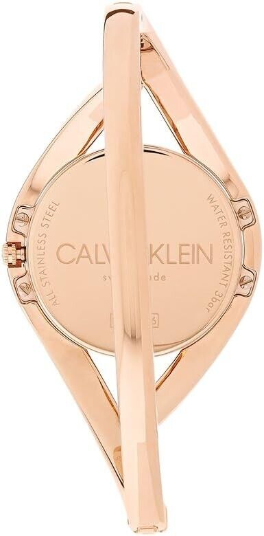 CALVIN KLEIN Party Silber Zifferblatt Kleine Armreif Damen Uhr