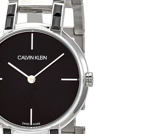 CALVIN KLEIN Cheers Uhr mit schwarzem Zifferblatt, Quartz