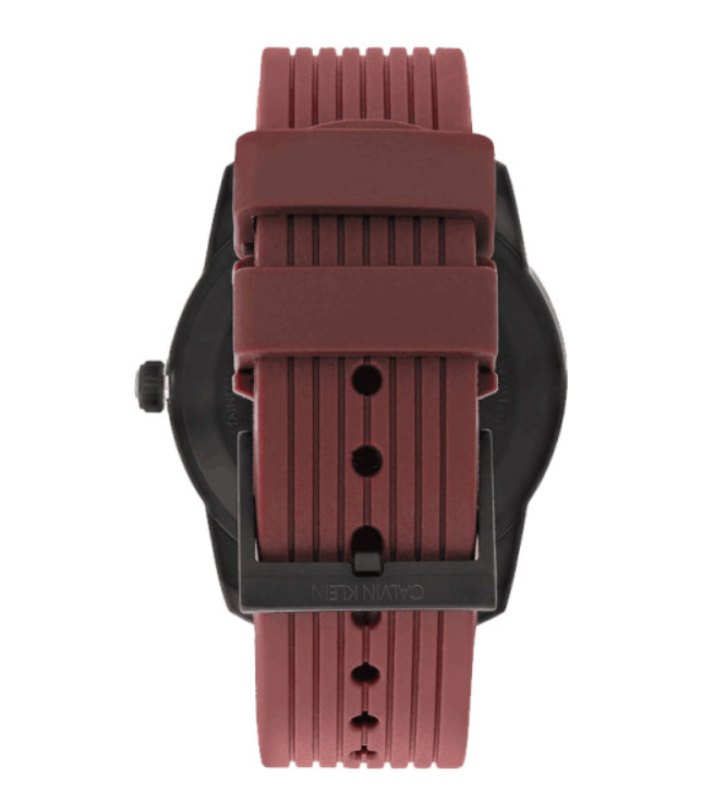 CALVIN KLEIN Evidence Herren Quarz Uhr mit rotem Zifferblatt