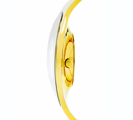 CALVIN KLEIN nahtlose Damenarmbanduhr Gold PVD