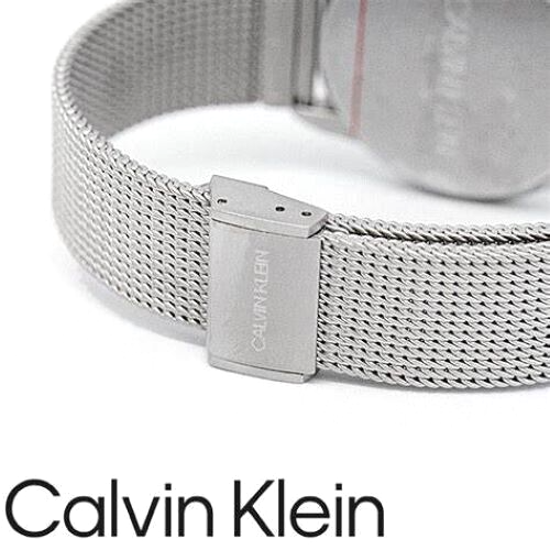 CALVIN KLEIN Minimal Quartz Damenarmbanduhr mit weißem Ziffernblatt