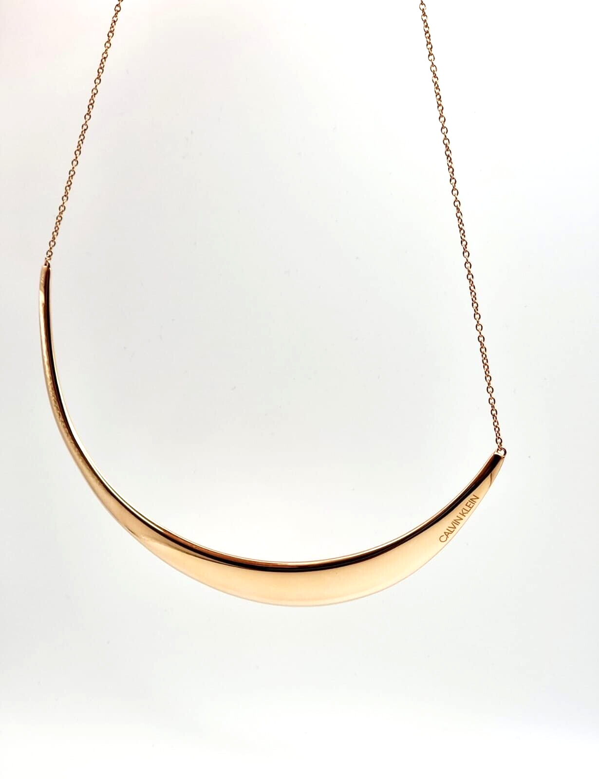 CALVIN KLEIN GROOVY KJ8QPJ100100 CHOKER NECKLACE - ROSE GOLD