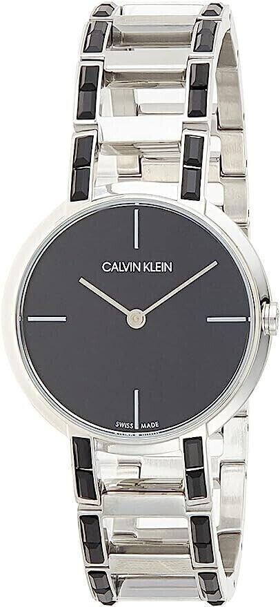 CALVIN KLEIN Cheers Uhr mit schwarzem Zifferblatt, Quartz
