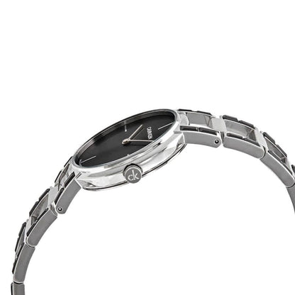 CALVIN KLEIN Cheers Uhr mit schwarzem Zifferblatt, Quartz