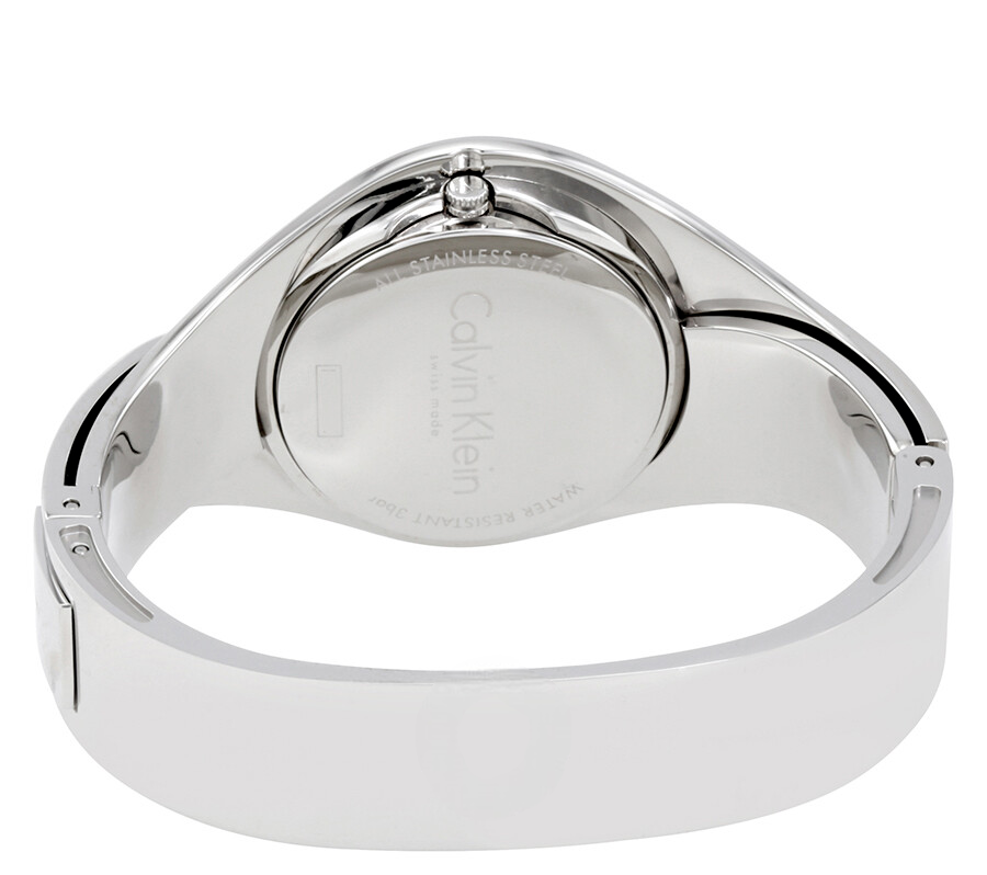 CALVIN KLEIN Senses Silber Zifferblatt kleine Armbanduhr Damen