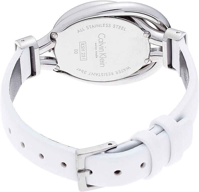 CALVIN KLEIN Damen Uhr mit weißem Zifferblatt