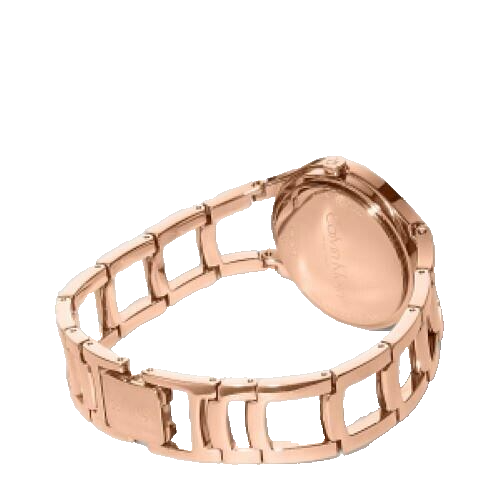 CALVIN KLEIN Class Silber Zifferblatt Roségold Damen Uhr