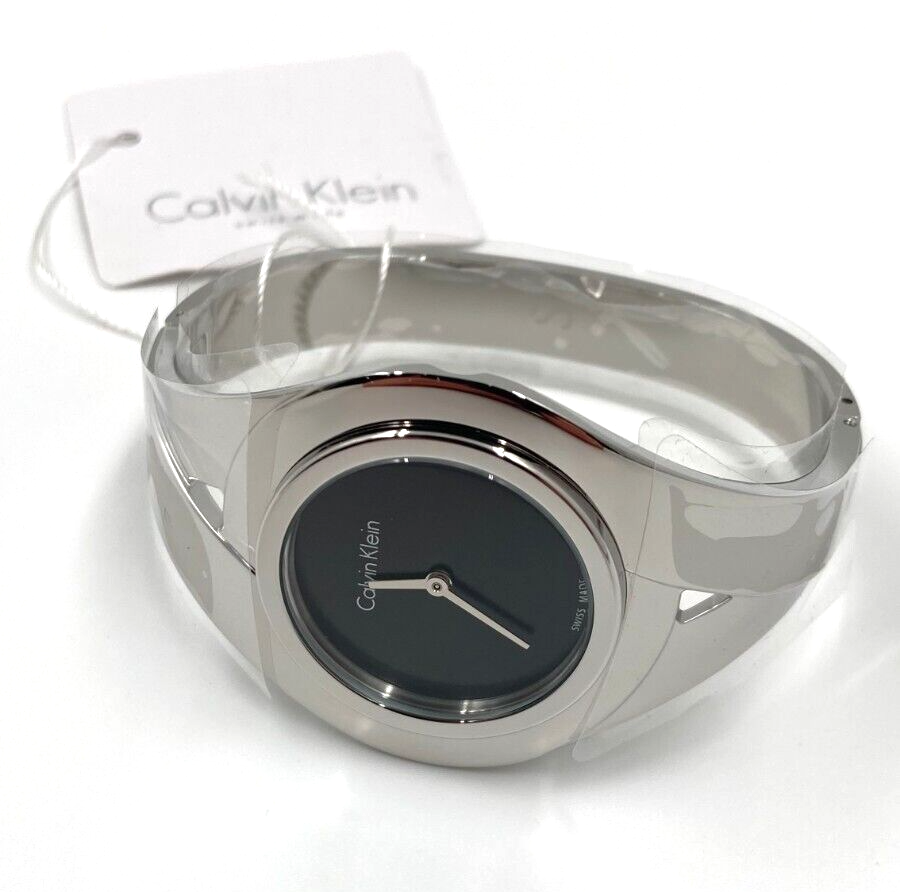 CALVIN KLEIN Sensual schwarze Zifferblatt Damenarmbanduhr