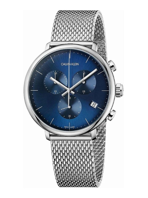 CALVIN KLEIN High Noon Chronograph Herren Uhr blaues Zifferblatt