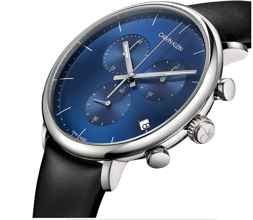 CALVIN KLEIN High Noon Chronograph Quarz Uhr Herren Blau