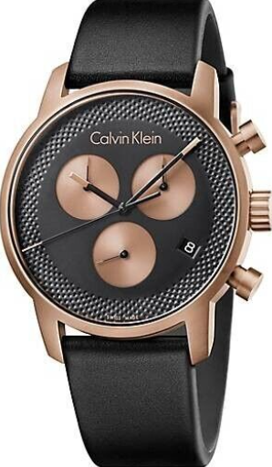 CALVIN KLEIN City Chronograph Quarz Herrenarmbanduhr schwarz