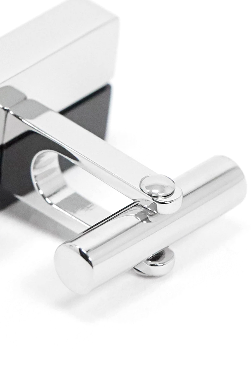 CALVIN KLEIN Stainless Steel BOOST KJ5RBC210100 Cufflinks - Silver/Black