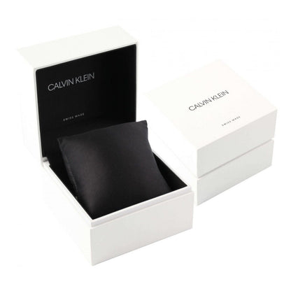 CALVIN KLEIN Minimal Quartz Damenarmbanduhr mit weißem Ziffernblatt