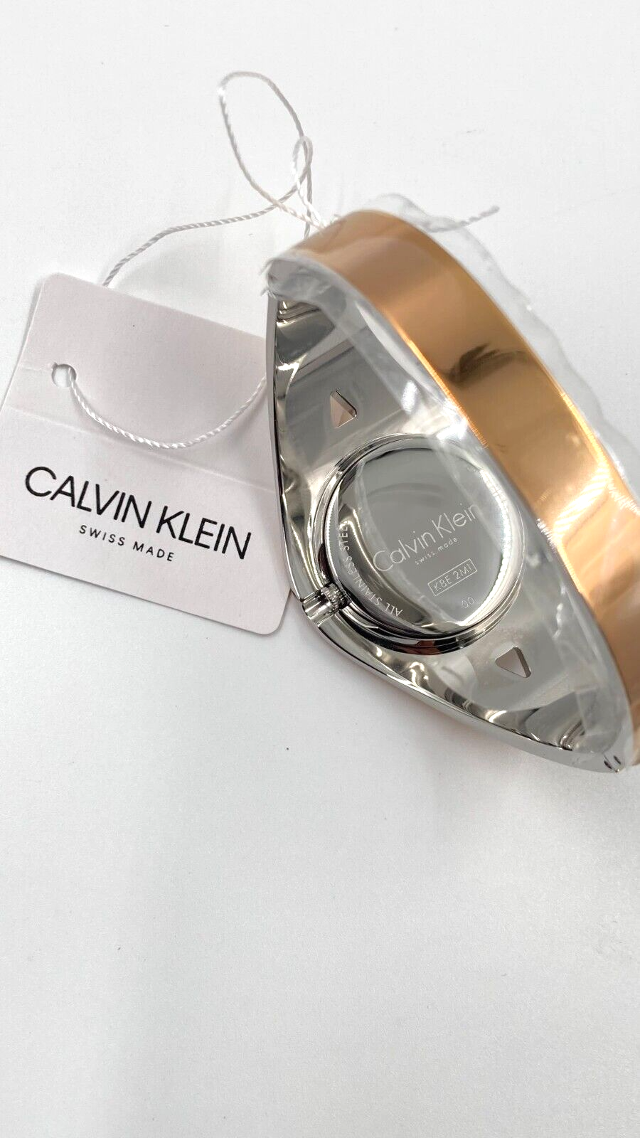 CALVIN KLEIN Sensual Silber Zifferblatt Kleine Armreif Damen Uhr