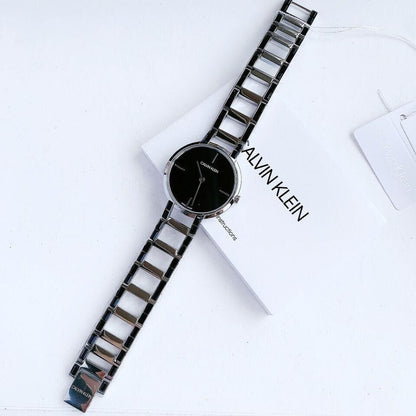 CALVIN KLEIN Cheers Uhr mit schwarzem Zifferblatt, Quartz