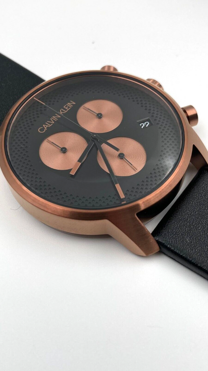 CALVIN KLEIN City Chronograph Quarz Herrenarmbanduhr schwarz