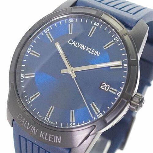 CALVIN KLEIN Evidence Quarz Uhr Herren blaues Zifferblatt