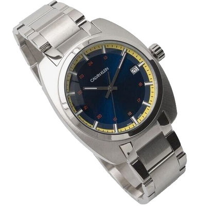 CALVIN KLEIN Achieve Quarz Uhr Herren blaues Zifferblatt