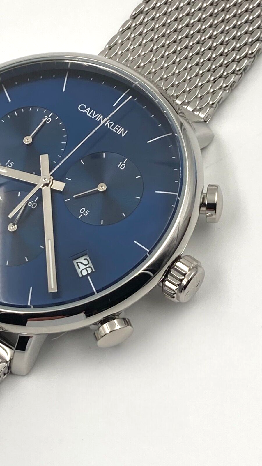CALVIN KLEIN High Noon Chronograph Herren Uhr blaues Zifferblatt