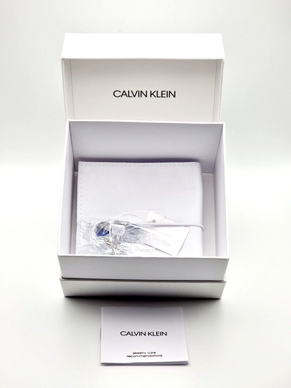 CALVIN KLEIN SPICY KJ8RLB040200 EDELSTAHL ARMBAND - BLAUER STEIN
