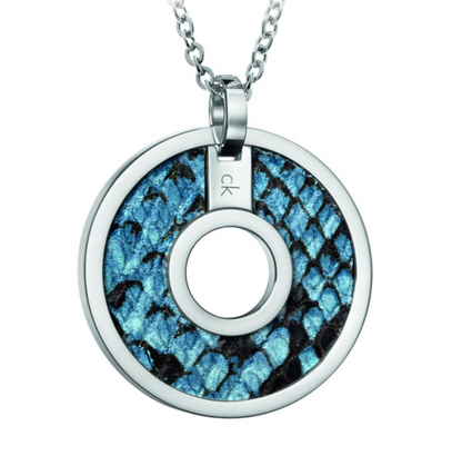 CALVIN KLEIN SPELLBOUND KJ0DLN090100 EDELSTAHL-HALSKETTE – BLAU