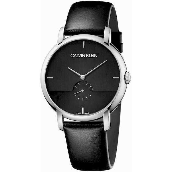 CALVIN KLEIN Established Quarz Uhr Herren Schwarz Ziffernblatt