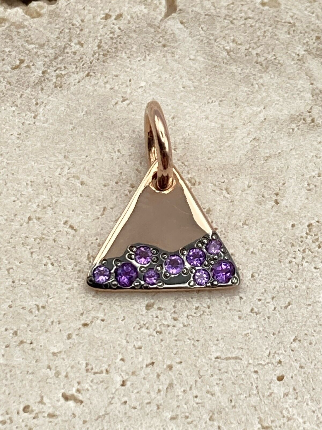 Dodo Precious Tag - 9kt Gold/Violett Amethyst