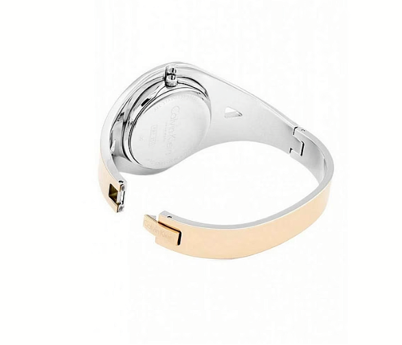 CALVIN KLEIN Sensual Silber Zifferblatt Kleine Armreif Damen Uhr