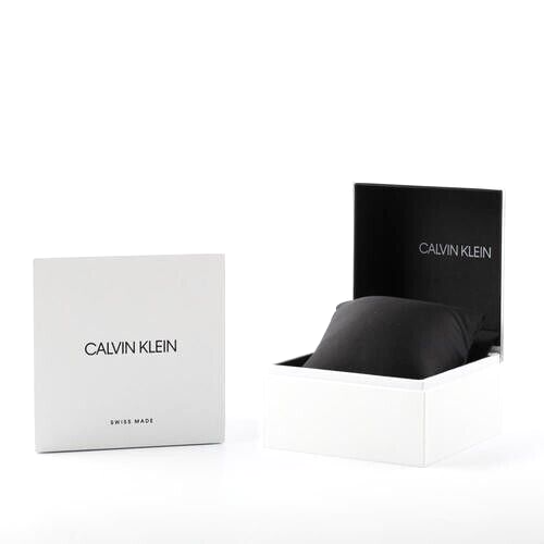 CALVIN KLEIN City Quarz Herrenarmbanduhr mit blauem Zifferblatt