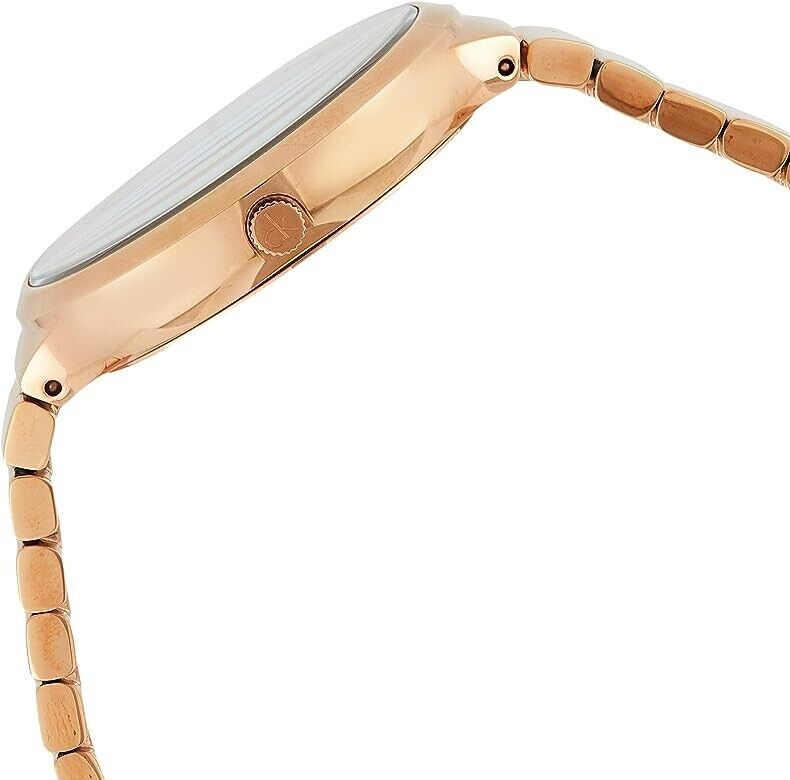 CALVIN KLEIN Lively Damen Uhr Silber Zifferblatt Roségold