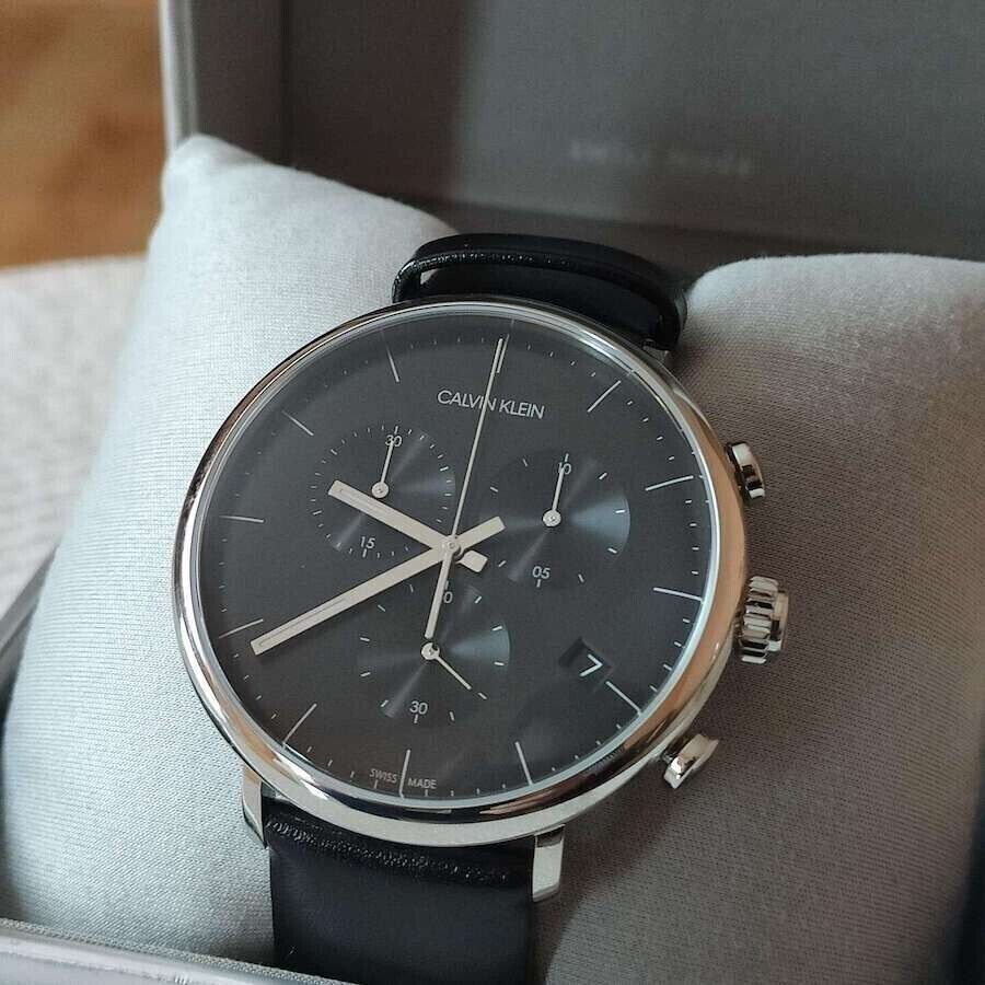 CALVIN KLEIN High Noon Chronograph Quarz Uhr Herren schwarz