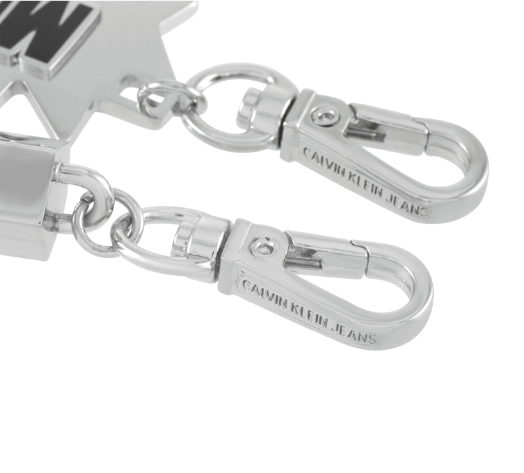 CALVIN KLEIN JEANS DOWNTOWN KJJCBA090100 EDELSTAHL/ SCHWARZE CHARMS