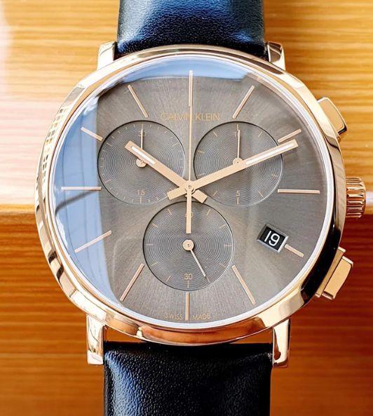 CALVIN KLEIN Posh Chronograph Quartz Dark Grey Men&