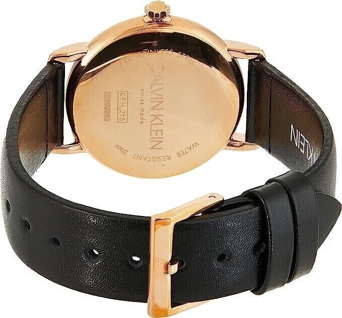 CALVIN KLEIN Established Quarz Damenarmbanduhr silbernes Zifferblatt