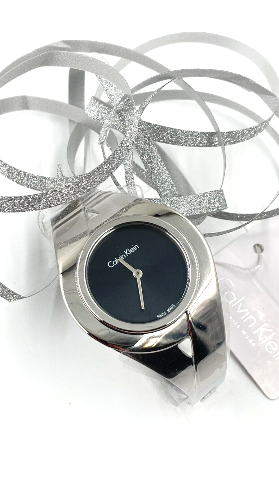 CALVIN KLEIN Sensual schwarze Zifferblatt Damenarmbanduhr