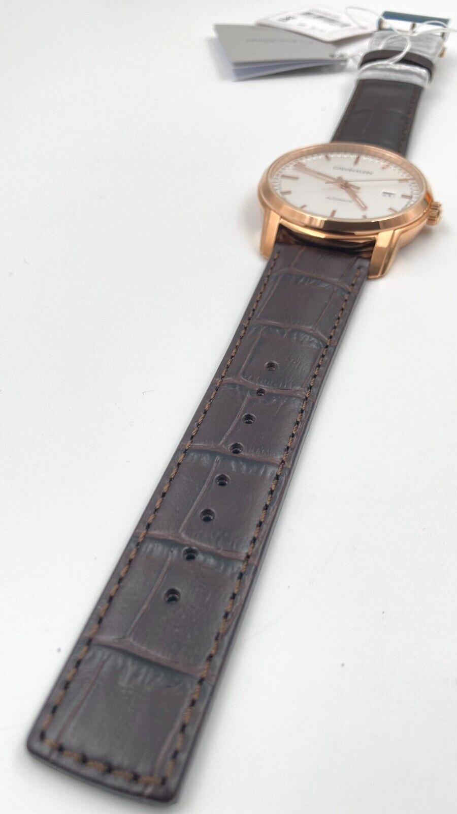 Calvin Klein Herren Analog Automatik Uhr mit Lederarmband K5S346G6