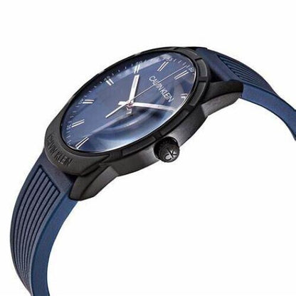 CALVIN KLEIN Evidence Quarz Uhr Herren blaues Zifferblatt