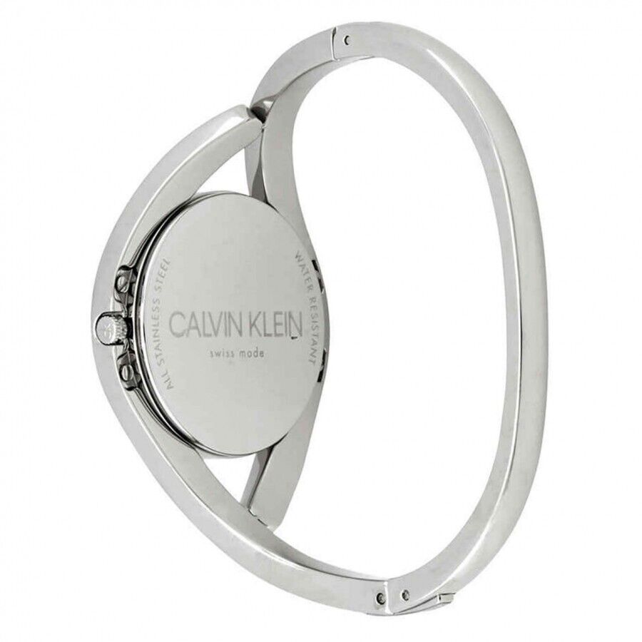 CALVIN KLEIN Party Uhr Damen schwarz Zifferblatt schmales Armband