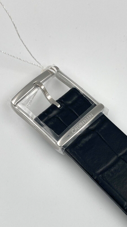 CALVIN KLEIN Accent Herren Quarz Uhr mit schwarzem Zifferblatt