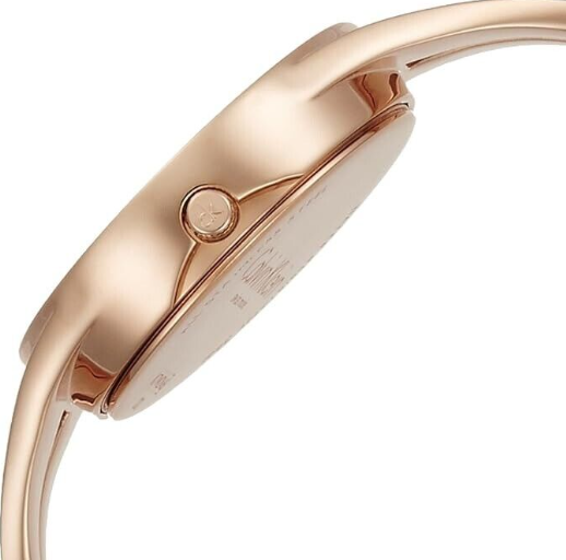 CALVIN KLEIN Addict Silber Zifferblatt Mittel Rose Gold PVD Damen Uhr