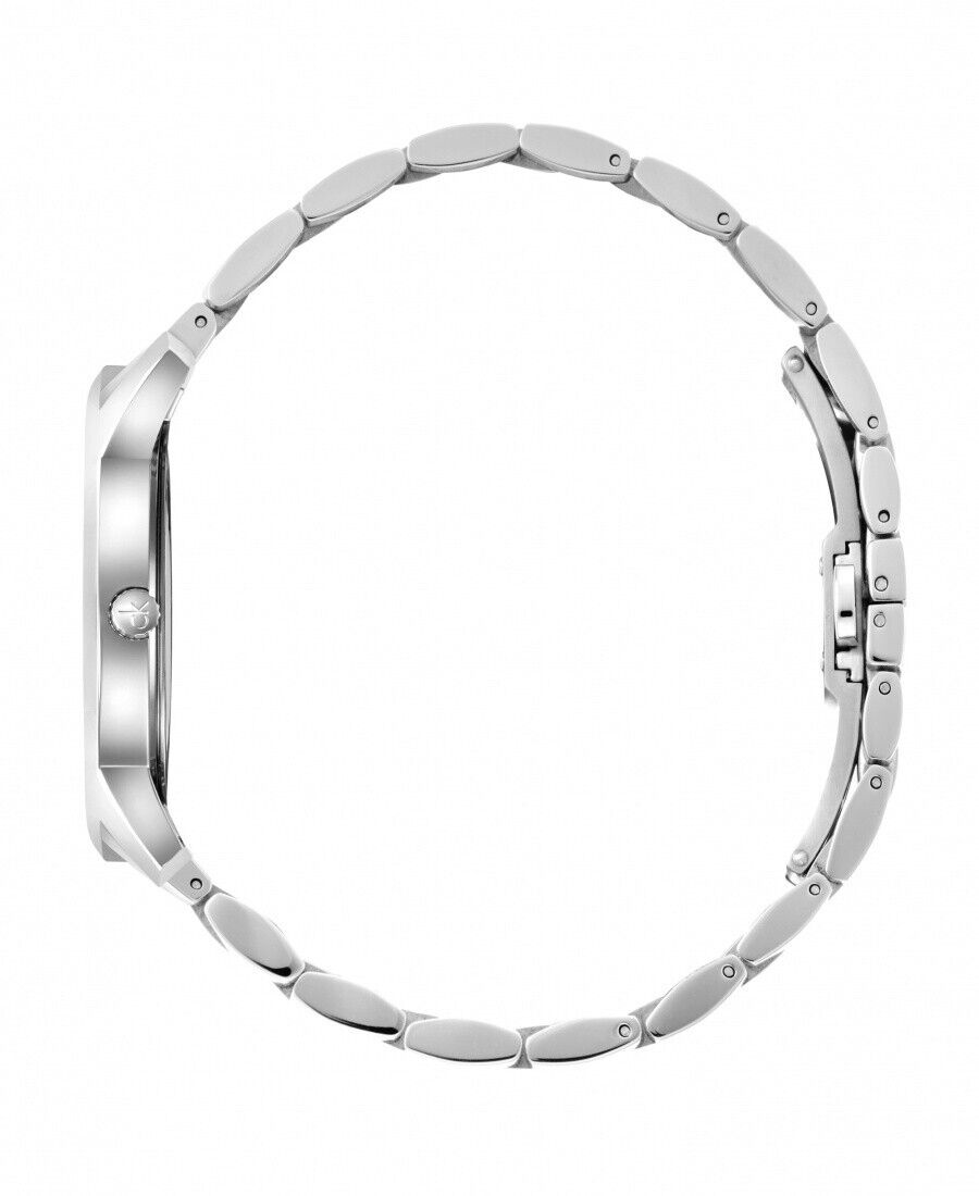 CALVIN KLEIN City Quarz Herrenarmbanduhr mit blauem Zifferblatt