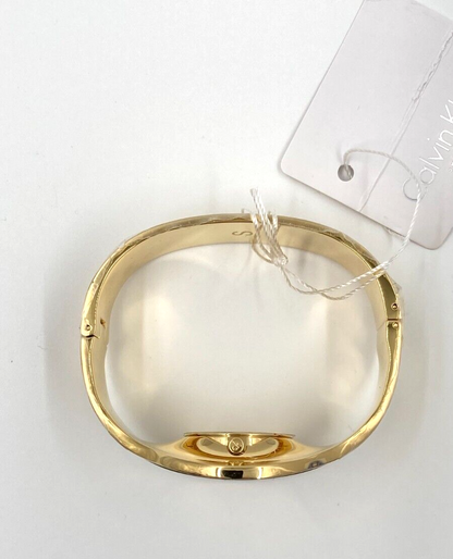 CALVIN KLEIN nahtlose Damenarmbanduhr Gold PVD