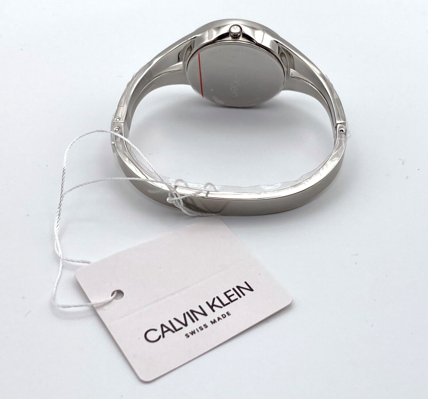 CALVIN KLEIN Addict Silber Zifferblatt Kleine Armreif Damen Uhr