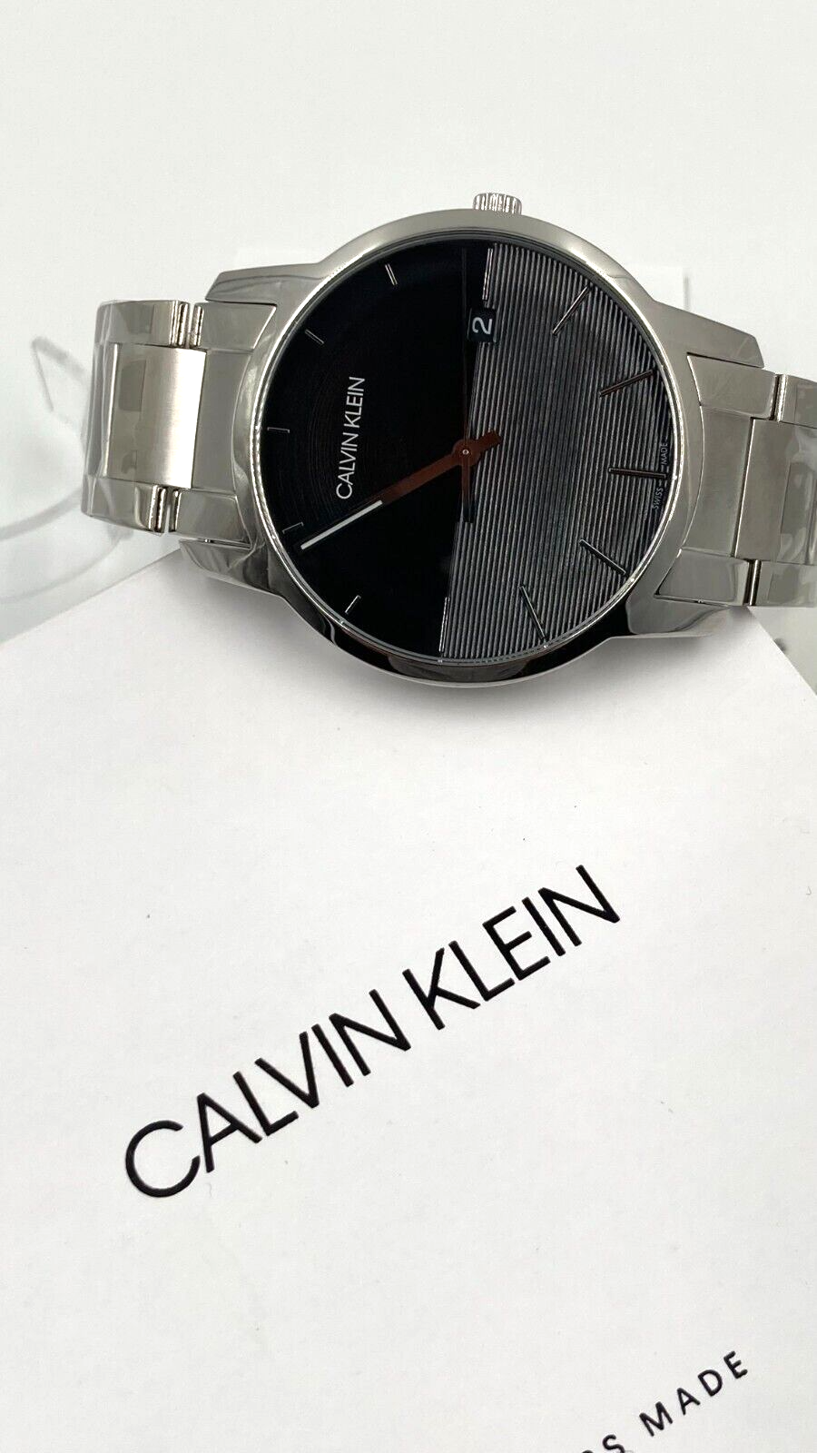 CALVIN KLEIN City Quarzuhr Herren Schwarz Zifferblatt